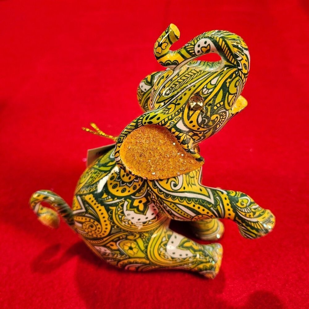 Lavishly Lucky of the Paisley Patterned Elephant Collection by Hamilton - NIB